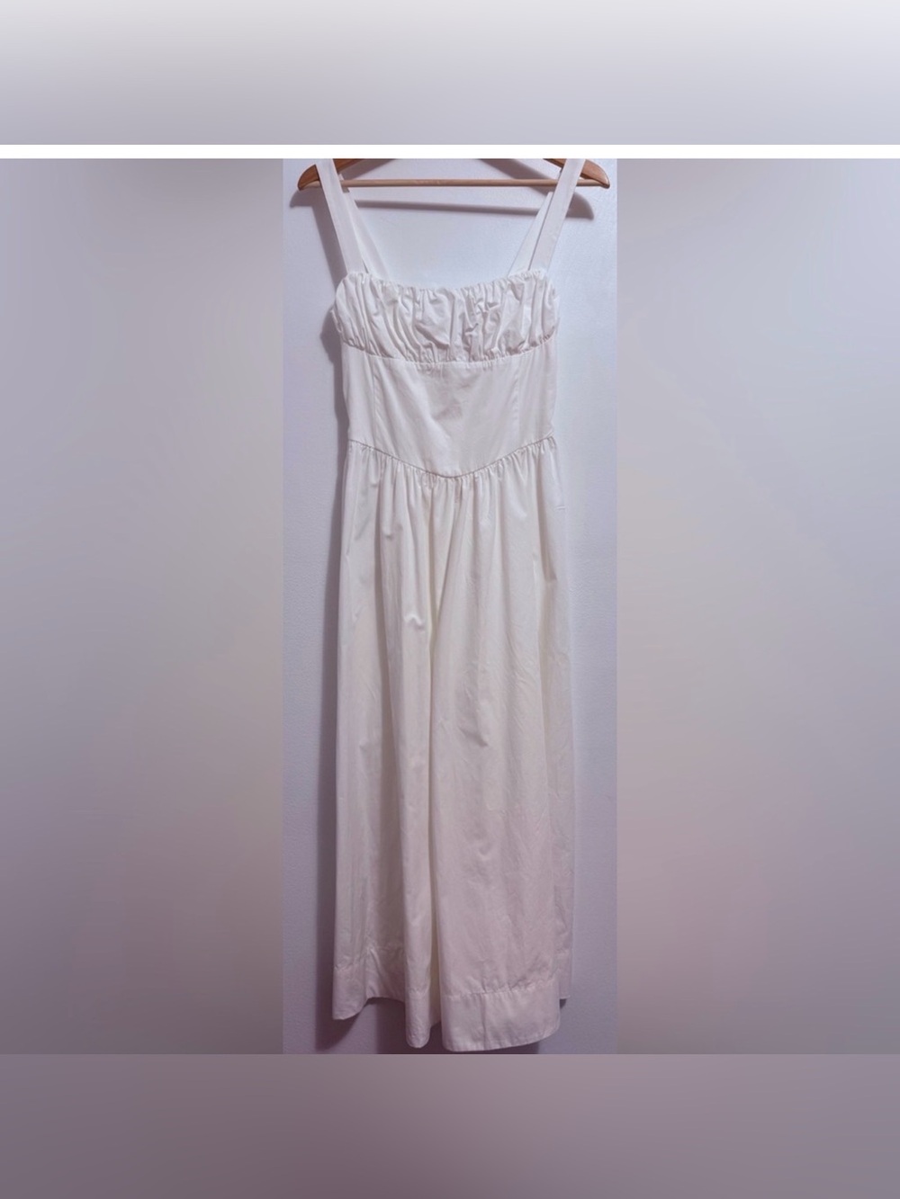 Anthropologie Drop Waist Ruched Midi Dress NWOT - Picture 4 of 6